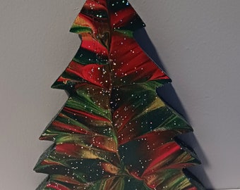 Painted Wood Christmas Tree