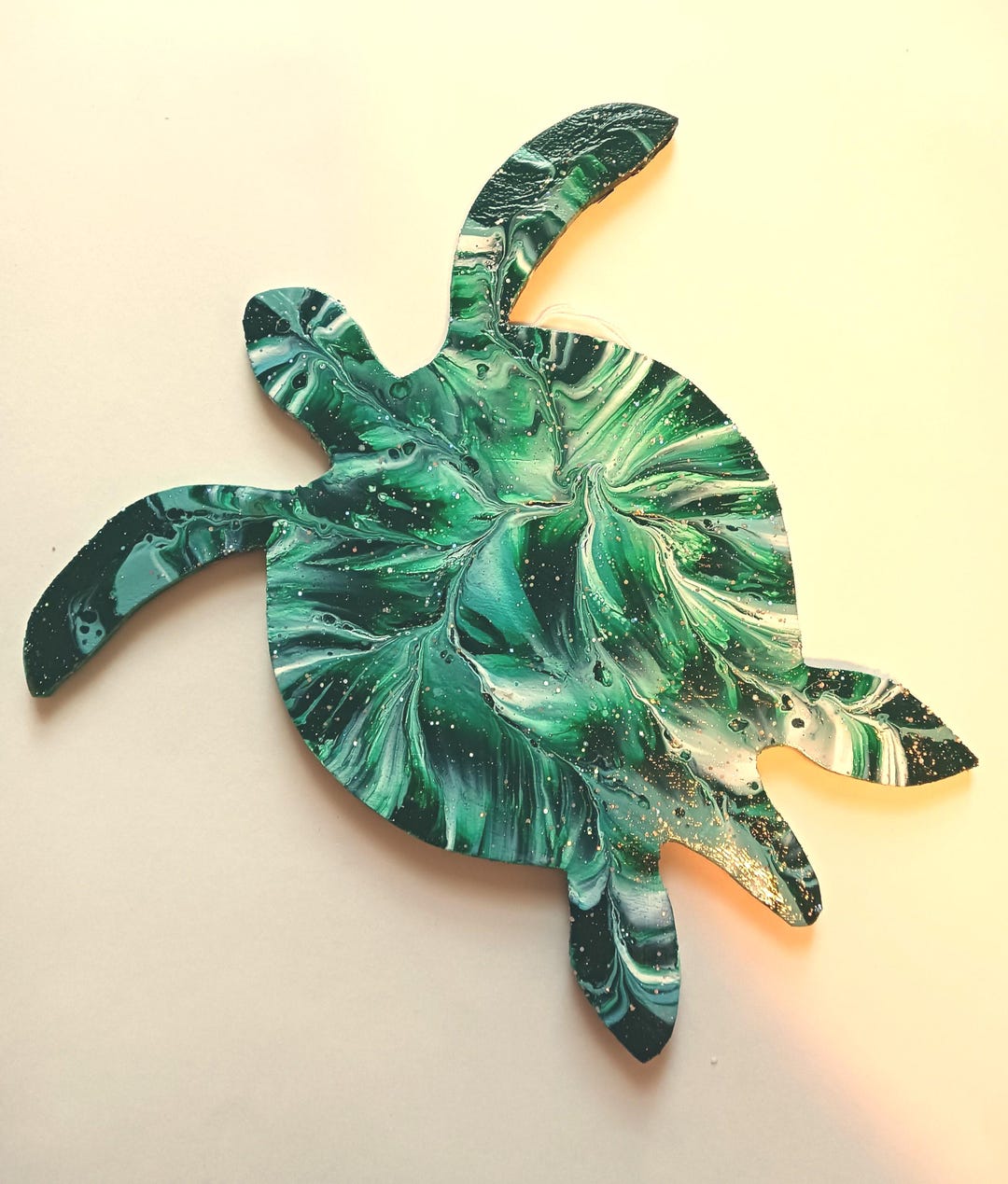 Painted Wood Turtle Wall Hanging – Coastal Nautical Beach House Decor ...