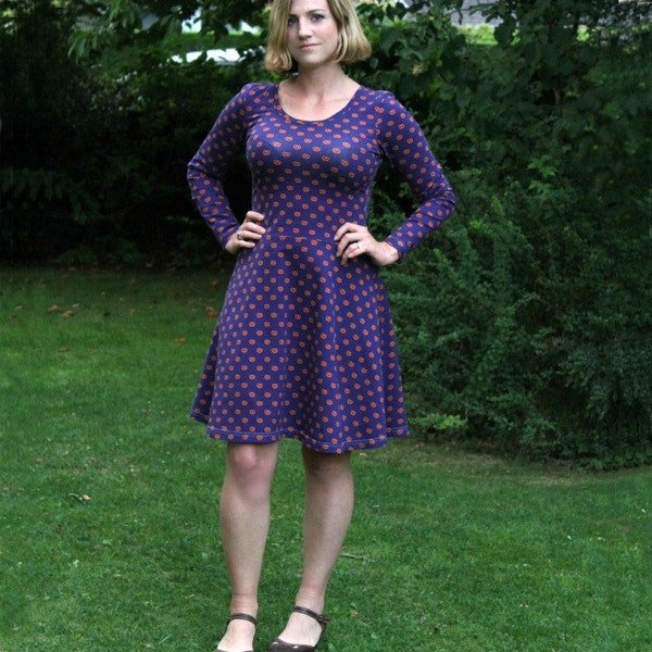 The Lady Skater Dress sewing pattern for teens and women (PDF)