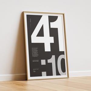 Isaiah 41:10 Bible Verse Print - Minimalist Christian Wall Art
