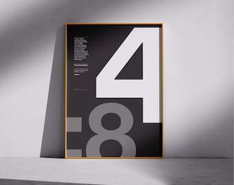 Philippians 4:8 Bible Verse Poster – Minimalist Christian Wall Art