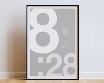 Romans 8 28 - Bible Verse poster 4 colours 5 sizes | Simple Christian wall art | Minimal decor design | All things work together for good