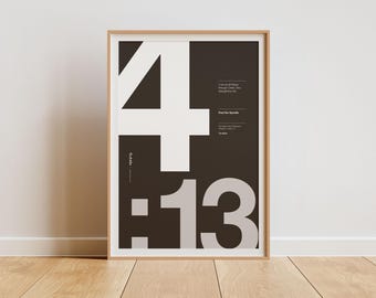 Philippians 4:13 Bible Verse Poster - Christian Wall Art, Minimalist Design