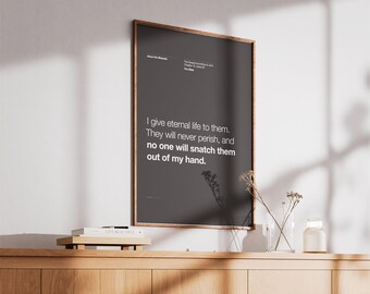 John 10:29 Bible Verse Print | Christian Wall Art (Digital Download)