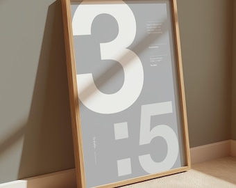 Proverbs 3:5 Bible Verse Print – Minimalist Christian Wall Art Poster