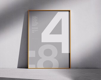Philippians 4:8 Bible Verse Poster – Minimalist Christian Wall Art