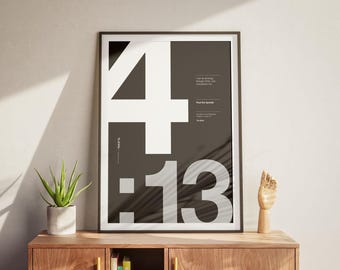 Philippians 4 13 - Bible Verse poster 8 colour options | Simple Christian wall art | Minimal decor design | digital download A4 A3 A2