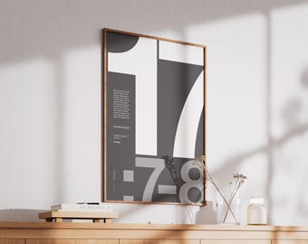 Jeremiah 17 7-8 | Printable Bible Poster | Christian Wall art | Minimalist | Blessed is the man who trusts in Yahweh | Black