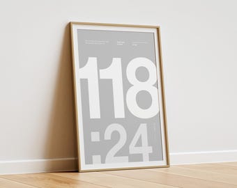Psalm 118:24 Bible Verse Poster – Minimalist Christian Wall Art
