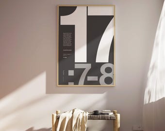 Jeremiah 17:7-8 Bible Verse Poster | Minimalist Christian Wall Art