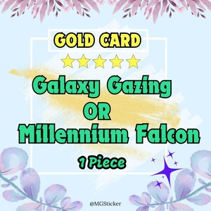 Mogo Golden Blitz-sticker (nu verzenden) - Galaxy Gazing-set 19 OF Millennium Falcon-set 20