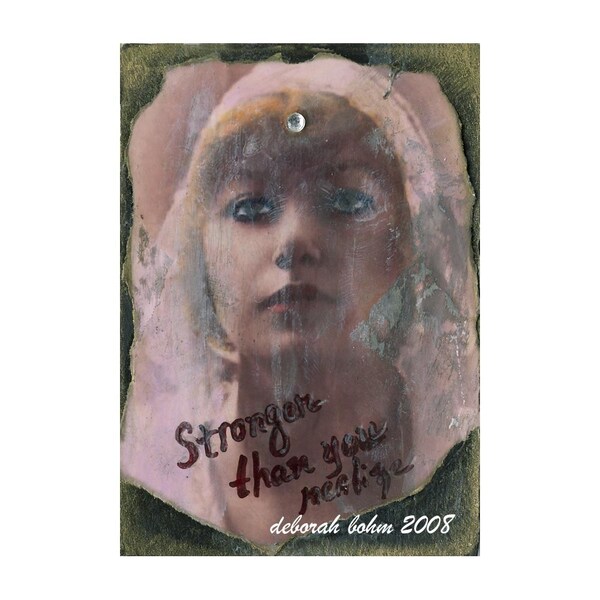 Stronger Than You Realize ACEO - Poem on back