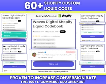 60+ Shopify Custom Liquid Code, Shopify Store Optimization Shopify Themes & Templates Shopify Custom Section Shopify Conversion Optimization
