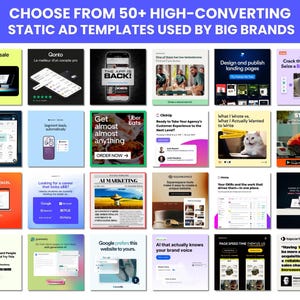 50+ Winning Static Ad Canva Templates for Software / SAAS and Mobile Applications Facebook Ad Templates Image Ad Creatives Canva Template image 5