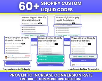 60+ Shopify Custom Liquid Code, Shopify Store Optimization Shopify Themes & Templates Shopify Custom Section Shopify Conversion Optimization