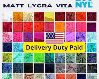 Carvico Lycra Vita Italy - Recycled Italian Swimwear & Activewear Fabric - High Quality Stretch Eco Lycra - Sold By Meter