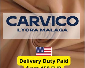 Tessuto italiano in lycra per costumi da bagno: Carvico Malaga, elasticizzato in quattro direzioni, resistente al cloro - Venduto a metraggio (0,5 metri)