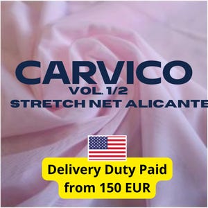Carvico Stretch Net Alicante - Rete da ballo, nuoto, palestra (venduta da 0,5 m) - Vol 1/2