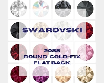 Kryształki Swarovski 2088 Flatback | Kryształ bez mocowania na gorąco | Autoryzowany sprzedawca