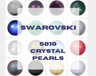 Kryształowe gruszki Swarovski 5810 | Okrągłe kryształowe perły | Autoryzowany sprzedawca