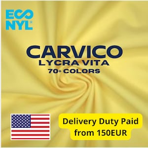 Lycra Vita Carvico Italia - Tela Premium de Alto Rendimiento con Fibra LYCRA® ADAPTIV - Material Elástico por Metro