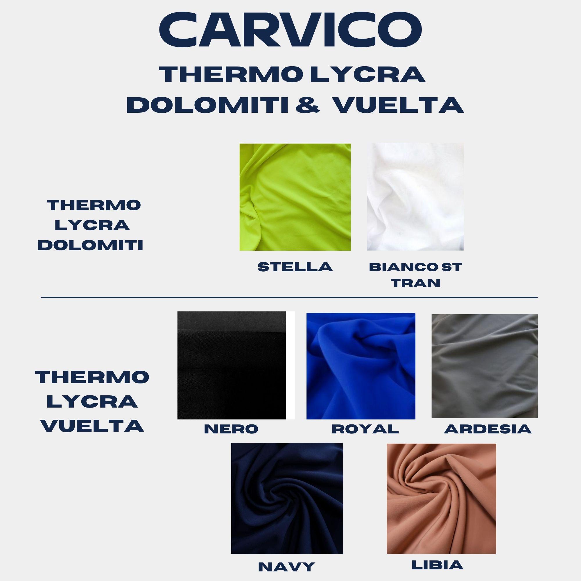 Carvico Thermo Lycra Dolomiti & Vuelta – Premium Italian Thermal Stretch Fabric for Winter Sportswear, Activewear – Sold by Mete