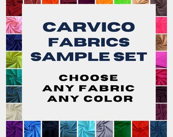 Carvico Fabrics Sample Kit - 5 Samples of any of our Fabrics