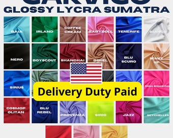 Carvico Lycra Sumatra -  Italy High-Quality  - Sold by Meter
