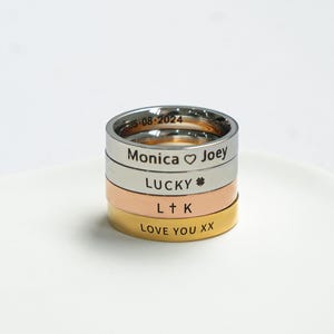 Personalized Graduation Ring, Custom Name & Year, Class of 2025 Gift, Engraved Graduate Jewelry, College Graduation Gift