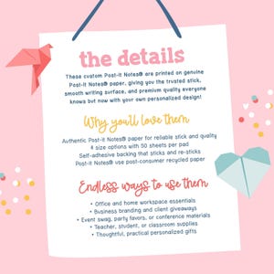 Personalized Teacher Post-it Notes: Custom Name Sticky Notes image 6