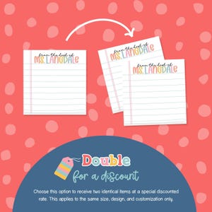 Personalized Teacher Post-it Notes: Custom Name Sticky Notes image 7