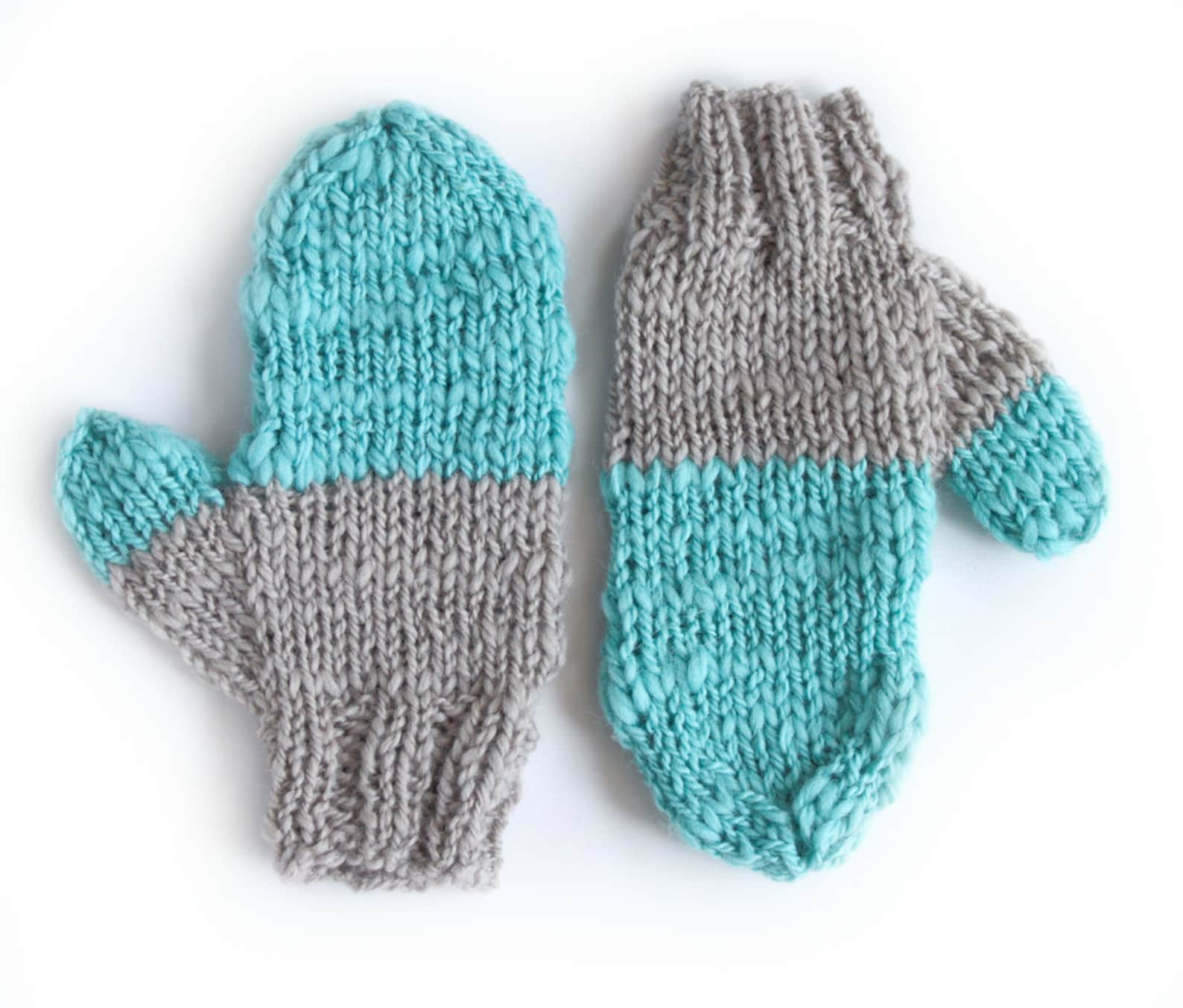 PDF Pattern ARTIC Mittens Trendy Chunky Cozy Gloves Etsy
