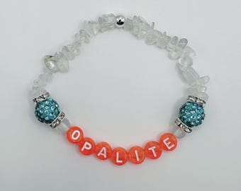 Pulsera Showgirl de Opalita / talla 7 pulgadas (M)