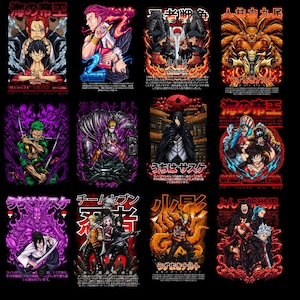 Pacote de 3000 arquivos vetoriais de anime | Anime svg,png,eps,ai | Clipart de anime para Cricut | Download digital de anime