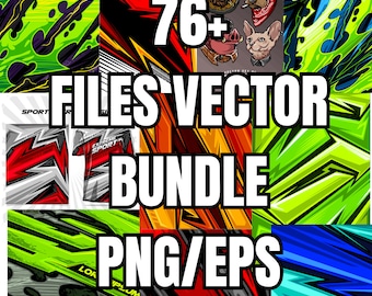 Pacote de vetores de corrida com mais de 76 arquivos - Pacote de design PNG e EPS premium