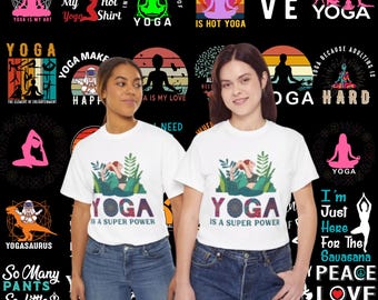110 yoga t-shirt design bundle svg serene and inspirational graphics and typography for yoga lovers and wellness enthusiasts