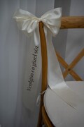 Personalized Satin Chair Bow - Custom Wedding & Engagement Decor product logo