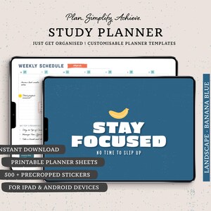 Modèle de planificateur d'étude et guides : mises en page numériques et imprimables (Goodnotes, Notability)