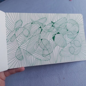 Groene lijnenschets gemaakt in de afgelopen jaren. Stel gerust elke vraag en kies je favoriet! =D