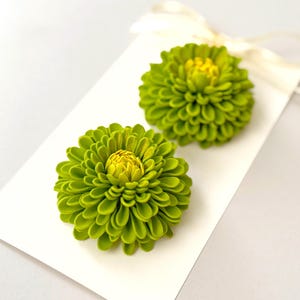 Chrysanthemum Hair Clip & Band Set: Handmade Foam Floral Accessories