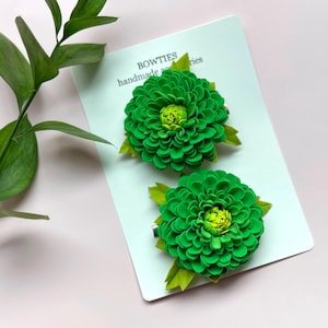 Handmade Foam Chrysanthemum Hair Clip or Band: Elegant Floral Accessory