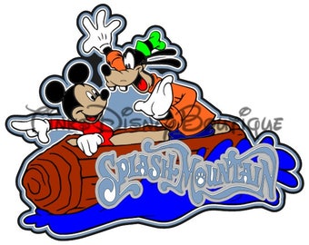 Splash Mountain Svg Etsy