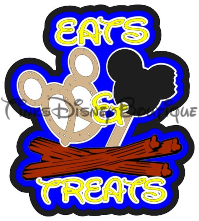 Download Disney Snacks SVG clipart Eats & Treats Title Disneyland ...