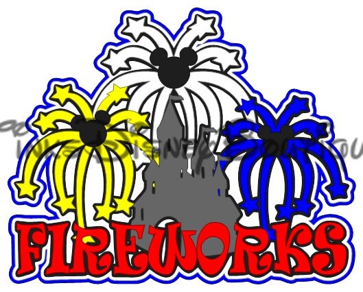 Download Disney SVG clipart Castle Fireworks Title Scrapbook ...