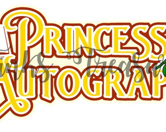 Découpage numérique SVG, SVG, vacances, fichier coupé, personnage bonus, princesse Svg, livre, SVG rose, autographe, titre de scrapbooking Svg, TinksTreasurez