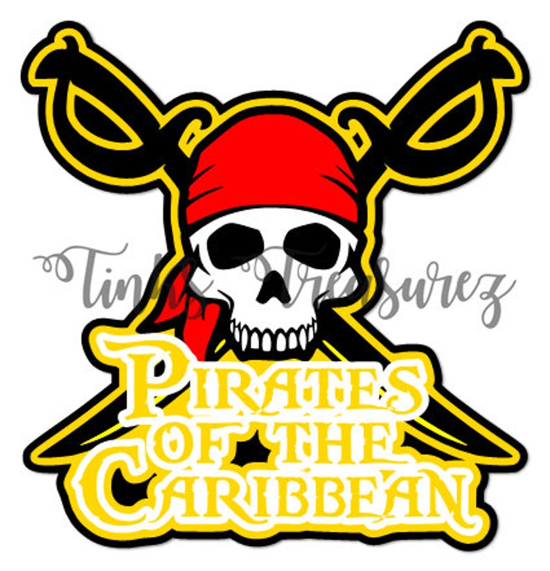 Disney SVG DXF Clipart Pirates of the Caribbean Embellishment | Etsy