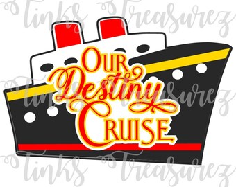 Destiny Cruise SVG, PNG Digital File, Scrapbook Title, Mouse Cruise, Scrapbook Layout Ideas, TinksTreasurez