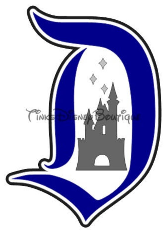Disney D Svg Clipart Castle Title Scrapbook Vacation Disney Etsy