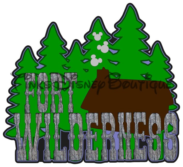 Download Disney SVG clipart Fort Wilderness Title Mickey Mouse | Etsy