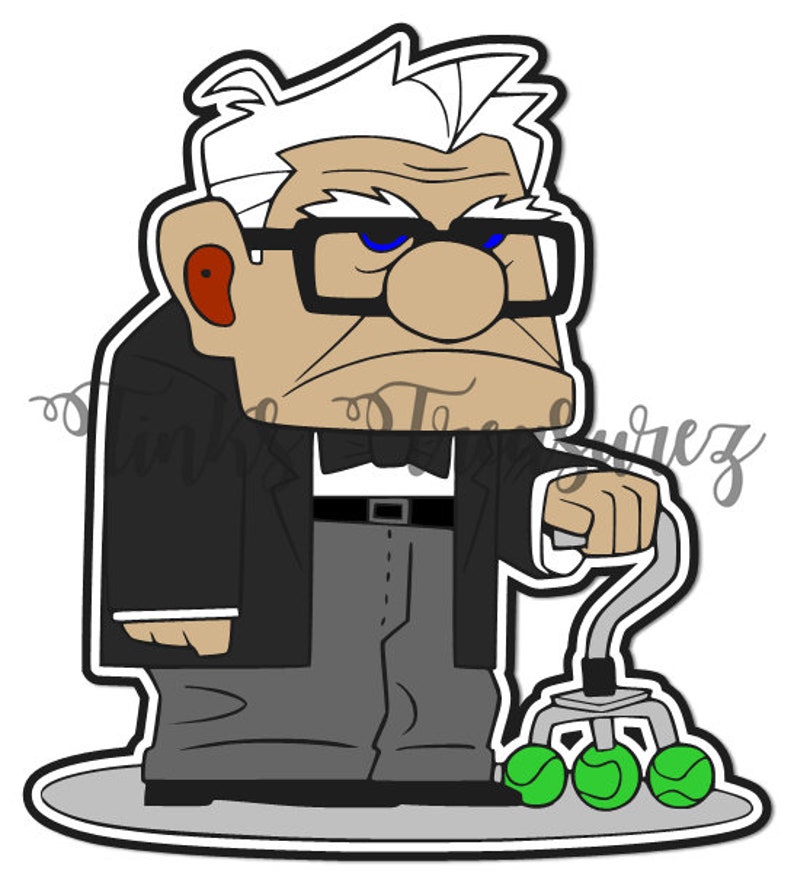Disney SVG DXF Clipart Mr Fredrickson UP Embellishment Die Cut - Etsy